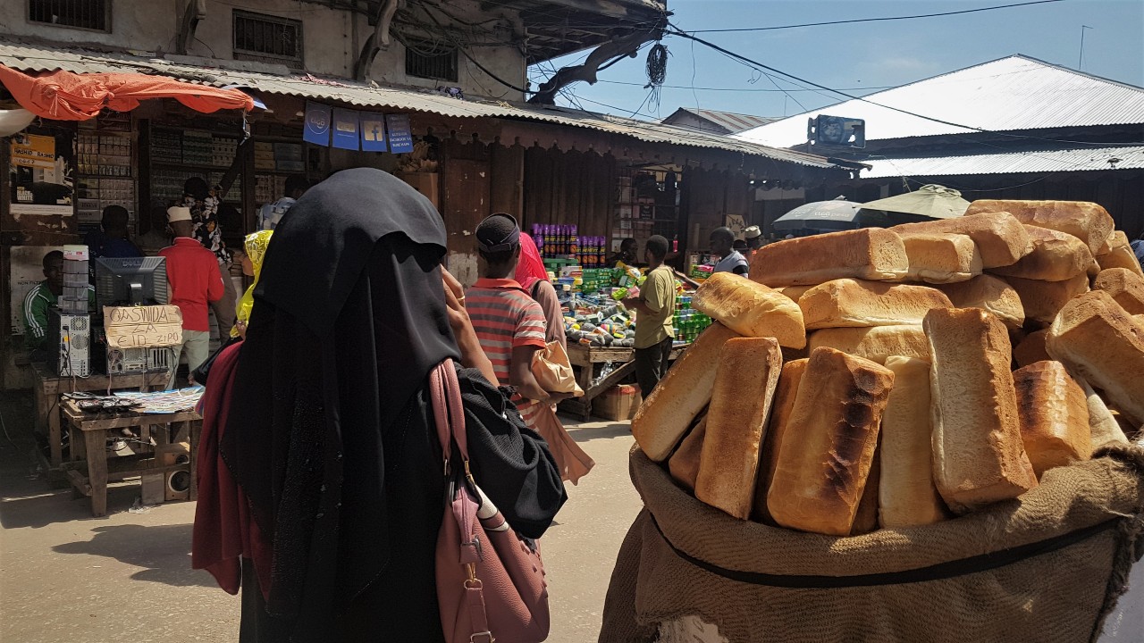 Bread at market in Stone Town